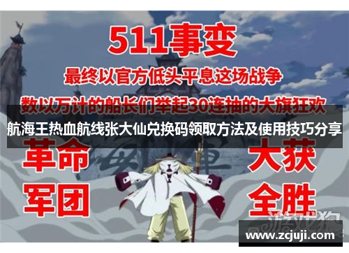 航海王热血航线张大仙兑换码领取方法及使用技巧分享